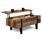 Idmarket - table basse plateau relevable rectangulaire austria bois pied épingle Idmarket - table basse plateau relevable rectangulaire austria bois pied épingle