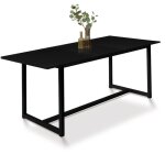 Idmarket - table à manger extensible rectangle delson 6 - 10 personnes design industriel 160 - 200 cm ... Idmarket - table à manger extensible rectangle delson 6 - 10 personnes design industriel 160 - 200 cm ...