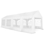 Idmarket - tente de rception 4x8 m barnum pe 180gr / m chapiteau blanc 40 personnes