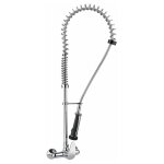 Idral - ensemble de douche de prélavage avec mitigeur mural pour évier kpr00 / 80 chromé - laiton Idral - ensemble de douche de prélavage avec mitigeur mural pour évier kpr00 / 80 chromé - laiton