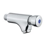 Robinet de lavabo mural temporis avec bouton poussoir idral classic 08000 / e chrom