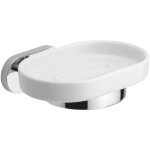 Metaform - porte - savon en c�ramique et m�tal fixation murale mod. louise
