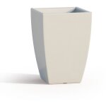 Idralite - pot carr en rsine mod. parodia 33x33 cm h 50 blanc
