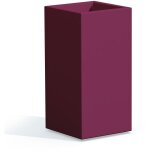 Idralite - pot de fleurs carr jardinire en rsine h 80 mod. cube top 40x40 violet