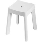 Metaform - tabouret chaise de douche avec rangement blanc chaise pour baignoire en rsine mod. keope