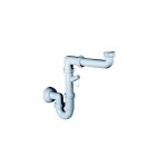 Idroweb - siphon 1 voie pour e'vier en polypropyle'ne sans vidange avec raccord 1' pour lave - linge ...