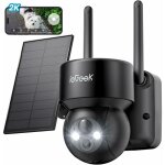 2k camra surveillance wifi extrieure sans fil solaire 360ptz vision nocturne couleur pir dtection ...