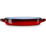 Ignea mini cocotte � induction 16 cm, casserole 0, 6 l acier �maill� vintage tous feux rouge - briebe ...