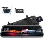 Ikodm - 10' dashcam retroviseur fhd 1080p dashcam voiture retroviseur �cran tactile dashcam voiture avant ...