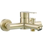 Ikodm - mitigeur de baignoire monocommande en acier inoxydable robinet thermostatique lavabo mural pour ...
