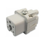 Ilme - connecteur rectangulaire femelle ins�rer 4 voies + mise � terre 10a