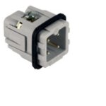 Ilme - insert m�le - a visser - 3p + t - 10a - 250v - gabarit 21. 21 ckm03