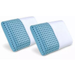 Ilovesleep - 2x oreiller coussin mmoire rafrachissant aquagel - 40x70cm