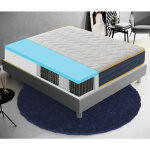 Ilovesleep - matelas 140x190 ressorts ensachs et mousse mmoire  9 zones diffrencies - 23 cm de hauteur ...