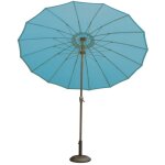 Imagin - parasol - - effet parapluie compos de 16 baleines bleu ptrole diamtre : 2. 70 m