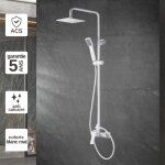 Imex products - colonne de douche anti - calcaire blanc mat imex art bdar025 / bl