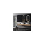 Imex products - miroir led pour salle de bain, dressing, maquillage avec cadre or bross, lumire triled ...
