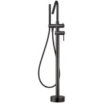 Imex robinet de baignoire et douche sur pied en acier et laiton noir mat avec cartouche ceramique �35 ...