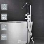 Imex products - robinet mitigeur de baignoire sur pied chrome imex corcega bbeco1
