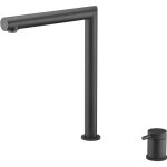 Greenice - robinetterie cuisine flexible itaca noir mat