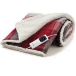 Imetec 16715 couverture et coussin chauffant couverture chauffante 150 w multicolore velours