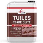 Impermabilisant pour tuiles, en terre cuite, hydrofuge, incolore, toiture poreuse, impertoiture terre ...
