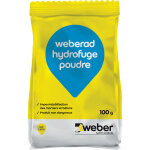Imperméabilisation des mortiers et bétons, 100g, poudre, weberad hydrofuge, weber Imperméabilisation des mortiers et bétons, 100g, poudre, weberad hydrofuge, weber