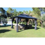 Couleurs du monde - indra - tonnelle autoportante en aluminium / acier 3x4m