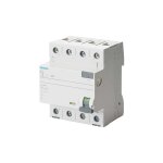 Indus. sector interrupteur fi de protection 5sv3346 - 6 kl 63 a, 3 + n, 30 ma, 400 v sentron disjoncteur ...