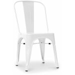 Privatefloor - chaise en acier de salle � manger - design industriel - nouvelle �dition - stylix blanc ...