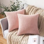 Ineasicer - lot de 2 decorative housse de coussin en velours c�tel� canap� taie d'oreiller douce pour ...