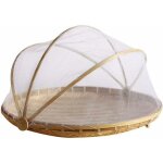 Ineasicer - cloche alimentaire en bambou tiss anti - moustique, cloche alimentaire pliable, panier  ...