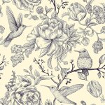 Ineasicer - papier peint pivoine oiseaux fleur beige vintage papier adhésif pour meuble adhesif salon ... Ineasicer - papier peint pivoine oiseaux fleur beige vintage papier adhésif pour meuble adhesif salon ...