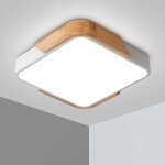 Plafonnier led 24w lampe plafond avec tlcommande luminosit rglable luminaire salle de bain carr ...