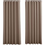 Ineasicer - rideaux occultants thermiques , taupe rideau salon  oeillets draperies isolant anti froid ...