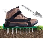 Ineasicer sandales arateur pelouse, chaussure  gazon, pelouse ventilateur scarificateur gazon scarificateur ...