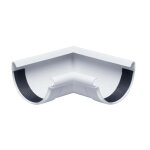 Equerre de ch�neau 90 degr�s demi - ronde, angle int�rieur, bourrelet int�rieur en pvc, pi�ce de raccordement ...