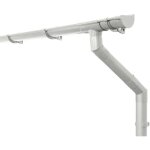 Inefa kit de goutti�res pour abri de jardin 100mm, carport, terrasse, goutti�re en pvc pour toit en appentis, ...