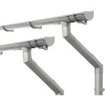 Kit de goutti�res pour maison de jardin, abri der jardin, 100mm semi - circulaire deux c�t�s de toit, ...