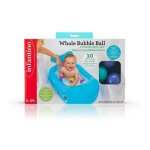 Infantino - baignoire gonflable baleine - balles de jeu et thermetre int�gr� - 76 x 45 cm