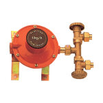 Unita de contra le de gaz gpl avec 2 robinets miniatures et ra gulateur homologua