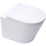 Infinitio wc suspendu sans bride fixations invisibles, abattant frein de chute, blanc mat satinf010rrexpwm ... Infinitio wc suspendu sans bride fixations invisibles, abattant frein de chute, blanc mat satinf010rrexpwm ...