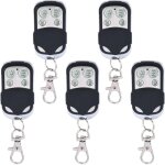 Inhhub 5pcs t�l�commande universel clonage portail electrique garage ouvre - porte fob 433mhz remplacement ...