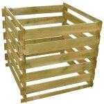 Inlife bac � compost � lattes 0, 54 m3 carr� bois