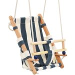 Balan�oire pour b�b� avec ceinture de s�curit� coton bois bleu - inlife
