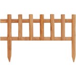 Bordure de jardin 10 pcs bois de sapin 4, 4 m - inlife