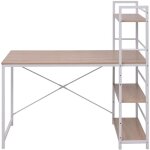 Doc&et� - the living store bureau avec biblioth�que � 4 niveaux ch�ne - bureau - table de travail - biblioth�q ...