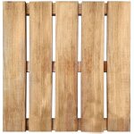 Inlife dalles de terrasse 6 pcs 50x50 cm bois marron