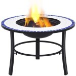 Vidaxl - inlife foyer mosa�que bleu et blanc 68 cm c�ramique