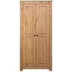 Inlife garde - robe 80x50x171, 5 cm pin massif assortiment panama